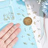 40Pcs 2 Colors Brass Charms KK-UN0001-59-2