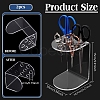 6-Hole Acrylic Scissors Organizer Holder Rack ODIS-WH0329-98-2