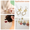 40Pcs Rack Plating Brass Connector Charms KK-BC0010-82-5