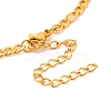Constellation 202 Stainless Steel Figaro Chain Link Bracelets for Women Men AJEW-U006-01K-3