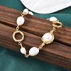 Pearl Beaded Bracelets BJEW-P350-02G-2
