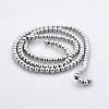 Round Non-magnetic Synthetic Hematite Beads Strands G-P061-68-3mm-2