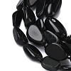 Natural Black Stone Beads Strands G-L650-D01-01-4