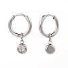 304 Stainless Steel Huggie Hoop Earrings X-EJEW-JE04449-02-2
