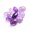 Natural Amethyst Oval Palm Stone Reiki Polished Healing Pocket Worry Stone PW-WG0BF9A-01-5