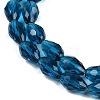 Transparent Glass Beads Strands X-EGLA-N013-T8mm-D25-3
