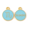 Alloy Enamel Pendants ENAM-S124-01B-16L-2