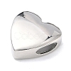 Heart Brass Slide Charms KK-P349-18B-P-2
