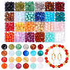 24 Colors Round Imitation Gemstone Acrylic Beads OACR-PH0004-09C-1
