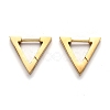 304 Stainless Steel Triangle Huggie Hoop Earrings STAS-H156-02C-G-1