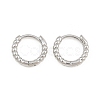 Brass Huggie Hoop Earrings KK-CBA8324-18D-P-5