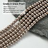 Eco-Friendly Dyed Glass Pearl Bead Strands HY-A008-6mm-RB111-3