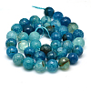 Natural Crackle Agate Bead Strands G-K166-07F-10mm-01-2