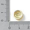 Rack Plating Brass Micro Pave Clear Cubic Zirconia Beads KK-A220-07G-3