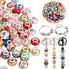 120Pcs Resin European Beads RPDL-PA0001-02-1