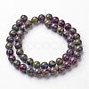 Natural Dragon Blood Jasper Bead Strands G-G957-24-8mm-2