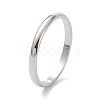 Non-Tarnish 2mm Polished Plain Dome Finger Ring for Girl Women LS-RJEW-C012-05G-P-3