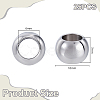 25Pcs 304 Stainless Steel European Beads STAS-GA0001-92-2