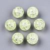 Transparent Crackle Acrylic Round Beads Strands CCG-R002-12mm-07-2
