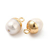 Natural Pearl Pendants PEAR-P004-45KCG-3
