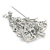 Christmas Theme Alloy Colorful Rhinestone Brooches JEWB-S022-02C-P-2