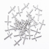 Tarnish Resistant 201 Stainless Steel Tiny Cross Charms STAS-L197-36P-1