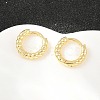 Brass Huggie Hoop Earrings KK-CBA8324-18E-G-1