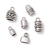 120Pcs 6 Styles Tibetan Style Alloy Cord Ends TIBE-CJ0001-29-7
