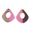 Resin & Walnut Wood Pendants RESI-S358-06G-2