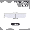 Plastic Collar Stays for Men's Dress Shirts AJEW-HY0003-21A-2