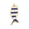 Rack Plating Brass Enamel Pendants KK-Z074-10G-02-1