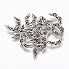 Tibetan Style Alloy Angel Wing Beads TIBEB-4999-AS-NR-1