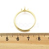 Flat Round Brass Adjustable Ring Settings KK-G527-01B-G-3