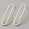 Rack Plating Brass Stud Earring Findings LS-KK-WH0064-26B-G-1