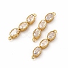 Rack Plating Eco-Friendly Brass Micro Pave Cubic Zirconia Pendants KK-K165-27G-01-1