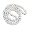 Baking Paint Electroplate Glass Beads Strands X-GLAA-G120-01A-2