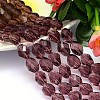 Faceted Polyhedron Imitation Austrian Crystal Bead Strands G-M190-13x10mm-11A-1