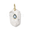 Natural Howlite Pendants GG-CBA5FCC-01G-02-1