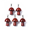 Natural Red Jasper Pendants G-N0325-10E-1