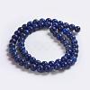 Natural Lapis Lazuli Beads Strands G-K254-01-6mm-3
