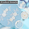 Flower Polyester Cloth Iron on/Sew on Patches DIY-WH20081-012B-5