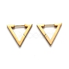 304 Stainless Steel Triangle Huggie Hoop Earrings STAS-H156-02A-G-2