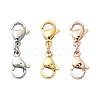 3Pcs 3 Colors 304 Stainless Steel Double Lobster Claw Clasps STAS-YW0001-52A-1