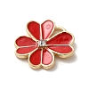 Flower Alloy Enamel Pendants ENAM-A007-04KCG-03-2