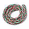 Handmade Polymer Clay Beads Strands CLAY-N008-010-H24-3