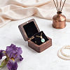 Walnut Wood Jewelry Pendant Packing Magnetic Boxes CON-WH0110-319-4