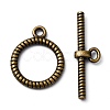 Tibetan Style Toggle Clasps X-TIBE-2011-AB-FF-1