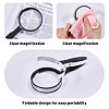 Round Acrylic Portable Clip-On Magnifying Glass AJEW-WH0673-22-4