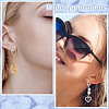 100Pcs 2 Colors 304 Stainless Steel Leverback Earring Findings STAS-ME0001-23-5
