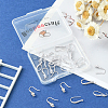 24Pcs 6 Styles Brass Micro Pave Clear Cubic Zirconia Earring Hooks KK-BBC0024-46-7